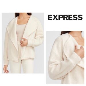 🆕 NWT Express Sherpa Flyaway Sweater